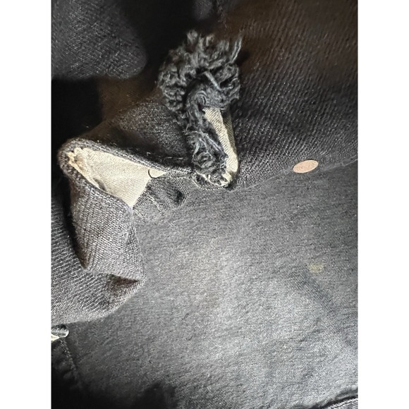 Vtg Y2K Reliq Denim Black Denim Trucker Jean Jacket L Skater Outdoor Classic - Picture 7 of 11